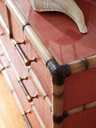 Close-up corner detail in lifestyle context, cropped view of edge.