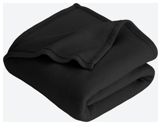 Bare Home Polar Fleece Lightweight Blanket, Black, King