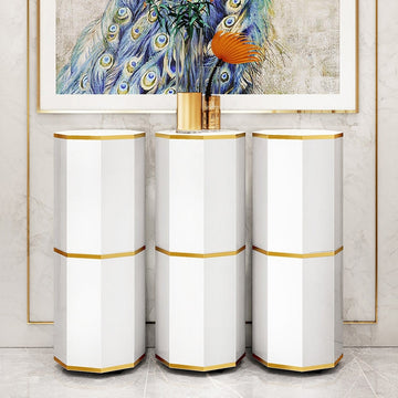 Round Swivel Shoes Storage Cabinet Tall And Narrow Shoe Cabinet Closet White, Small