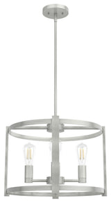 Hunter Astwood Brushed Nickel 4-Light Chandelier Light Fixture