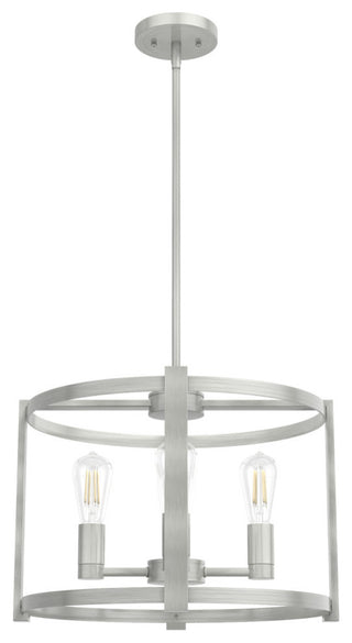 Hunter Astwood Brushed Nickel 4-Light Chandelier Light Fixture