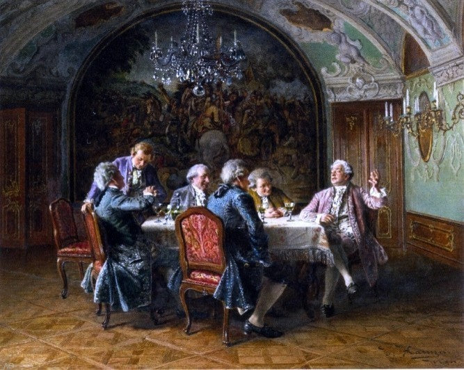 Johann Hamza A Good Dinner, 20"x25" Gallery Wrapped Canvas Print
