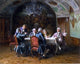 Johann Hamza A Good Dinner, 20"x25" Gallery Wrapped Canvas Print
