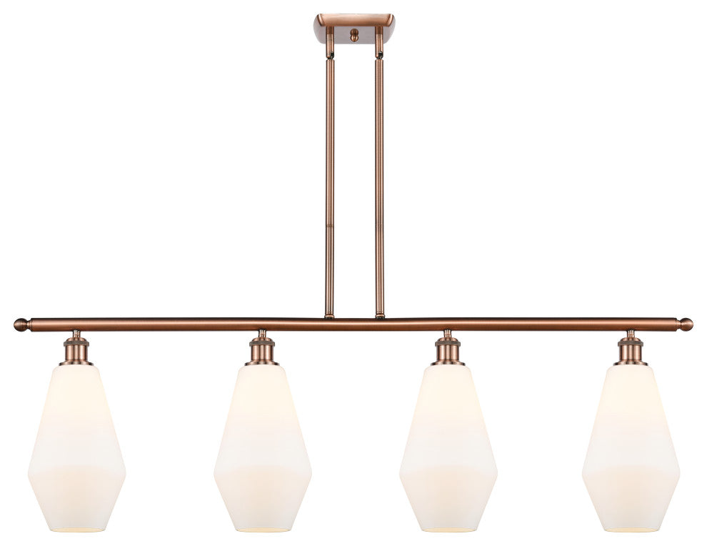 Innovations 516-4I-AC-G651-7 4-Light Island Light, Antique Copper