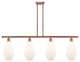 Innovations 516-4I-AC-G651-7 4-Light Island Light, Antique Copper