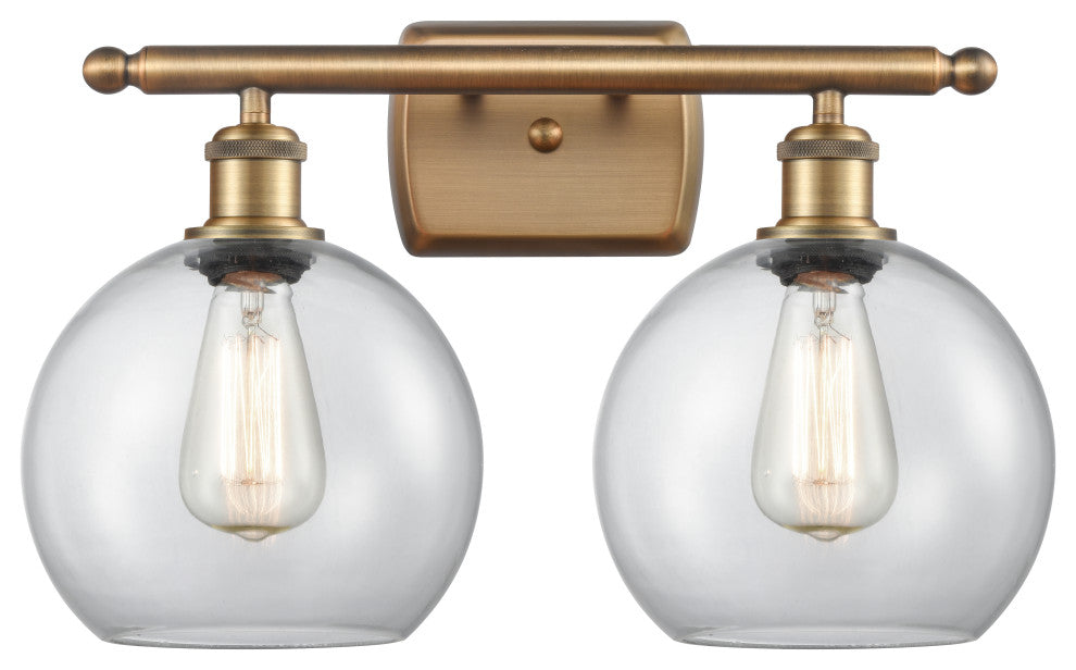 Innovations Lighting 516-2W-BB-G122-8 Athens 2 Light 16" Bath Vanity Light