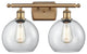 Innovations Lighting 516-2W-BB-G122-8 Athens 2 Light 16" Bath Vanity Light