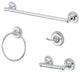 Kingston Brass 4-Piece Bathroom Accessory Set, Polished Chrome
