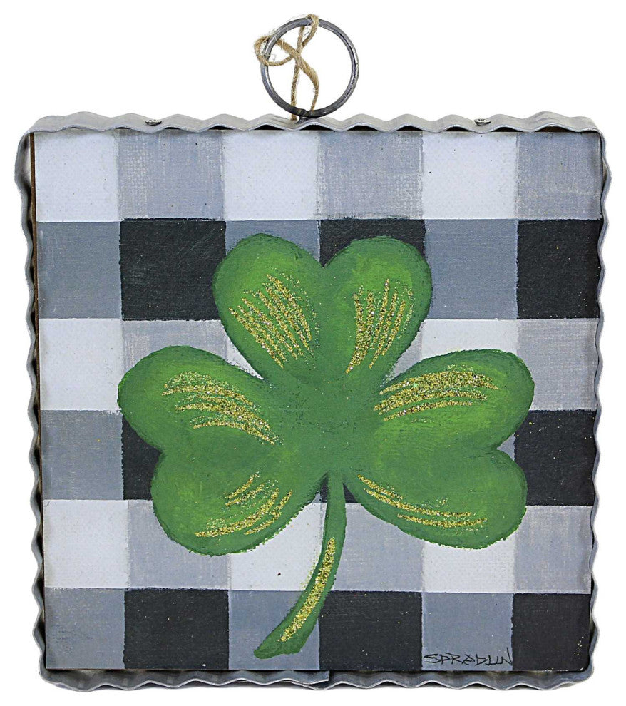 Round Top Collection Mini Gallery Shamrock Wood St. Patricks Day Irish V21038