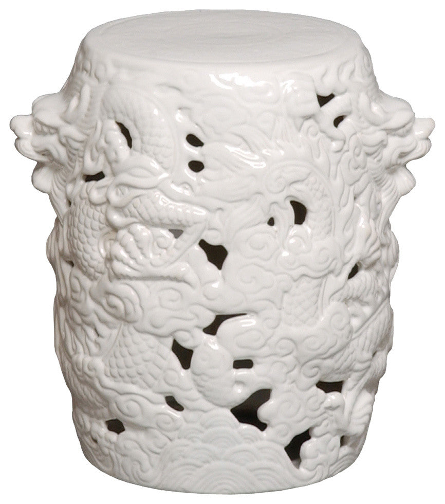 Dragon Stool, White