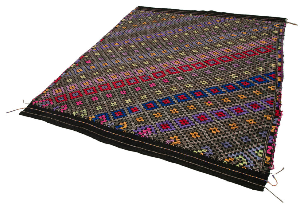 Rug N Carpet - Hand-knotted Turkish 6' 3'' x 7' 9'' Unique Wool Kilim Rug