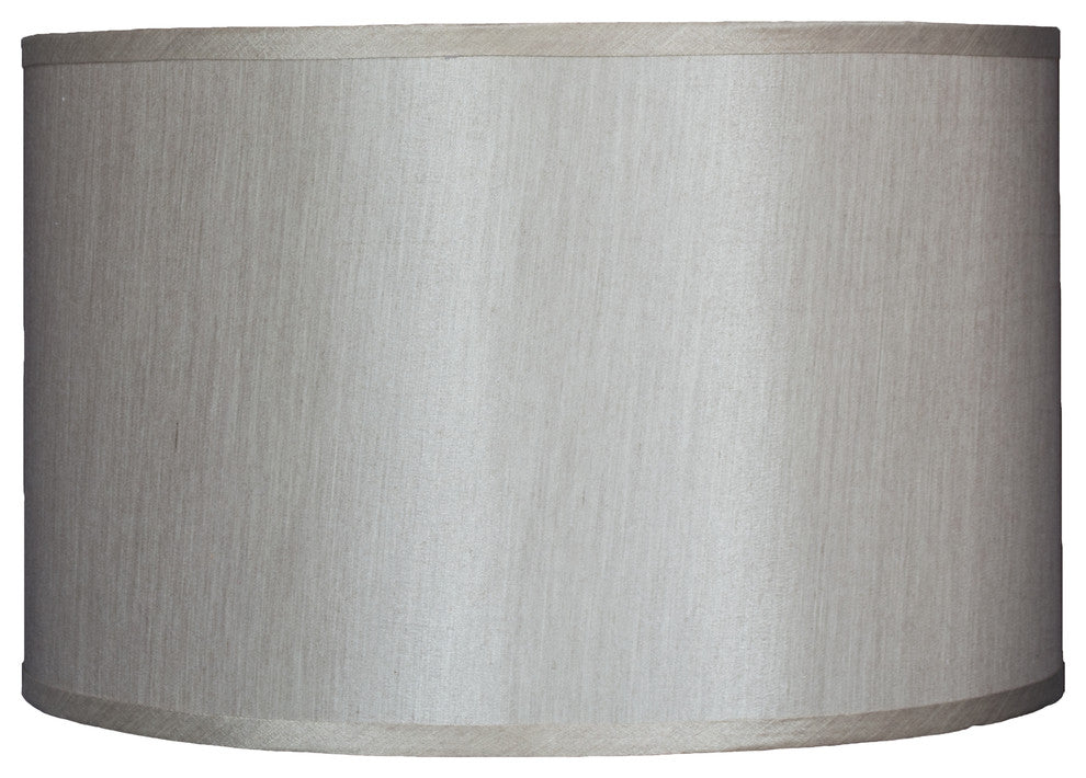 Classic Drum Faux Silk Lamp Shade, Champagne, 16"