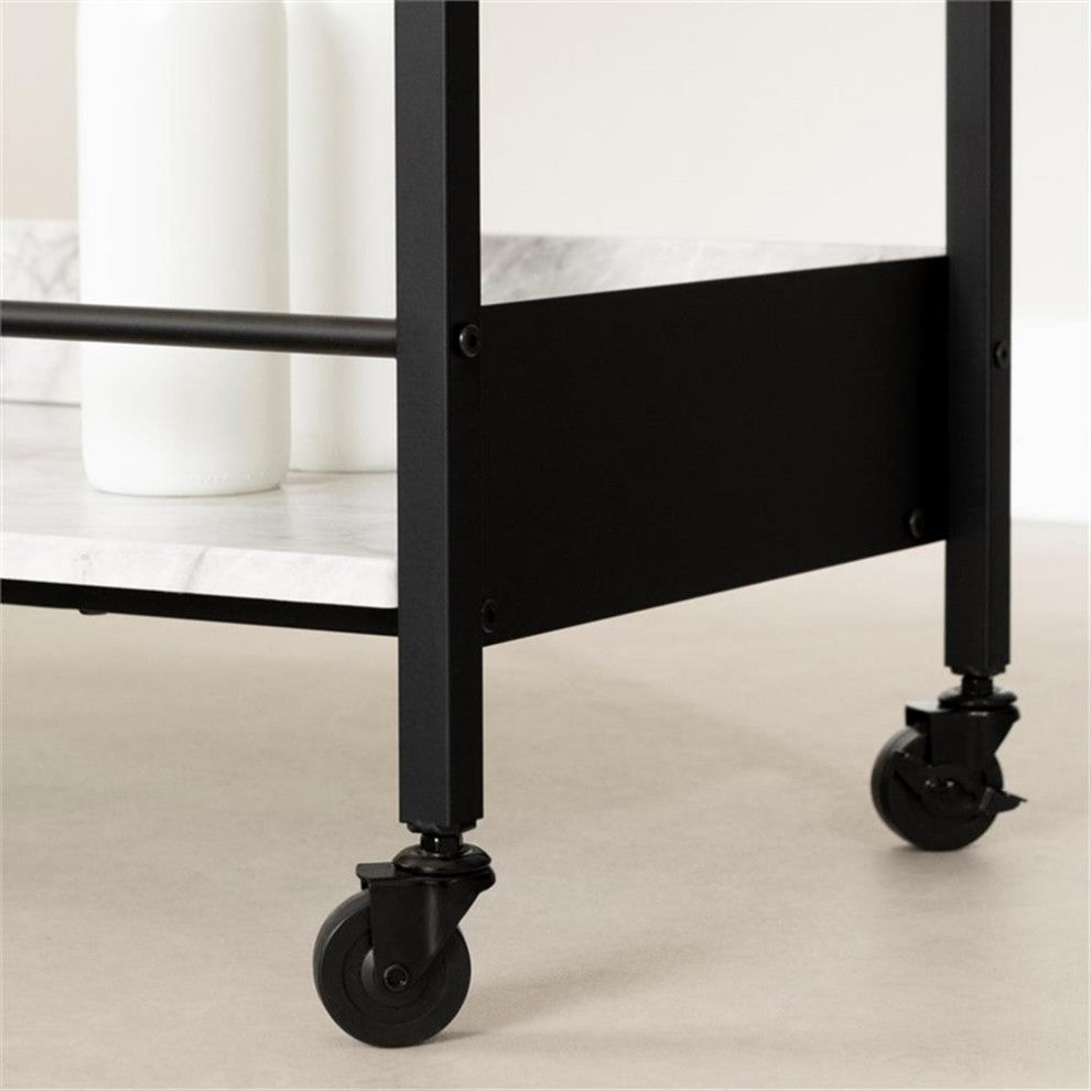 Bar Cart with Wine Glass Rack City Life South Shore