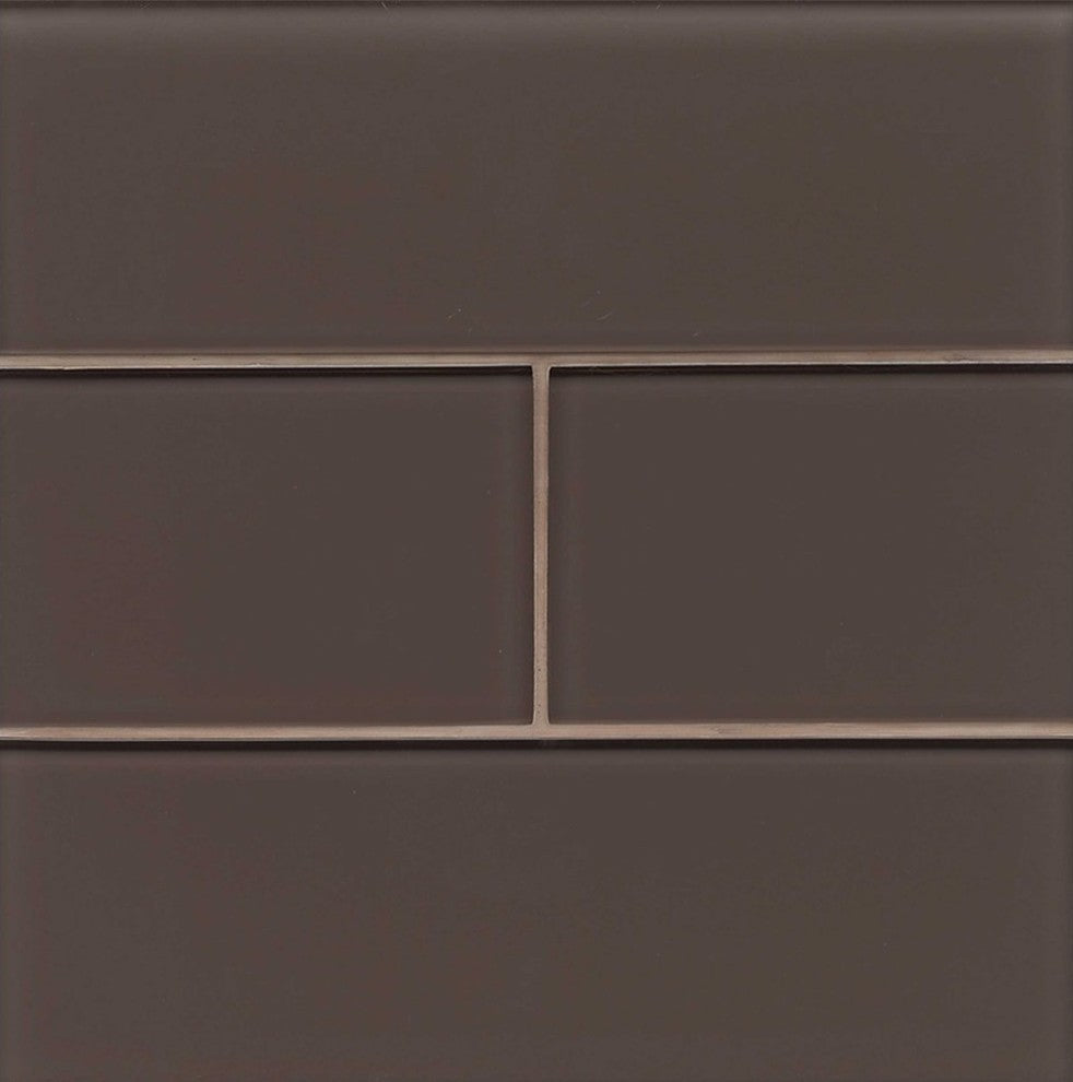 4"x12" Hamptons Glass Subway Tile, Cliff