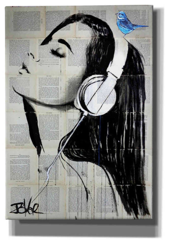 Epic Graffiti "Big Audio" by Loui Jover, Giclee Canvas Wall Art, 18"x26"