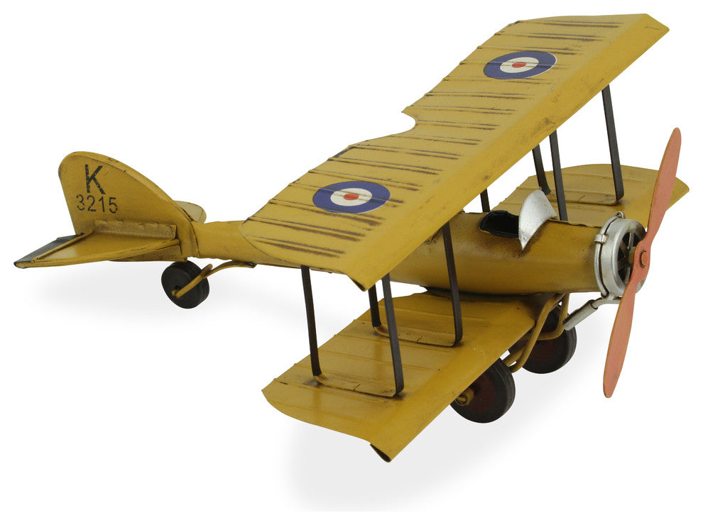 Mini British Avro Tutor Biplane Circa 1935