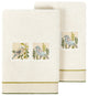 Linum Home Textiles 100% Turkish Cotton BELINDA 2PC Embellished Hand Towel Set