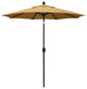 7.5' Aluminum Umbrella Push Tilt, Sunbrella, Wheat
