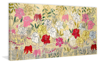 "Lilies" Painting Print on Wrapped Canvas