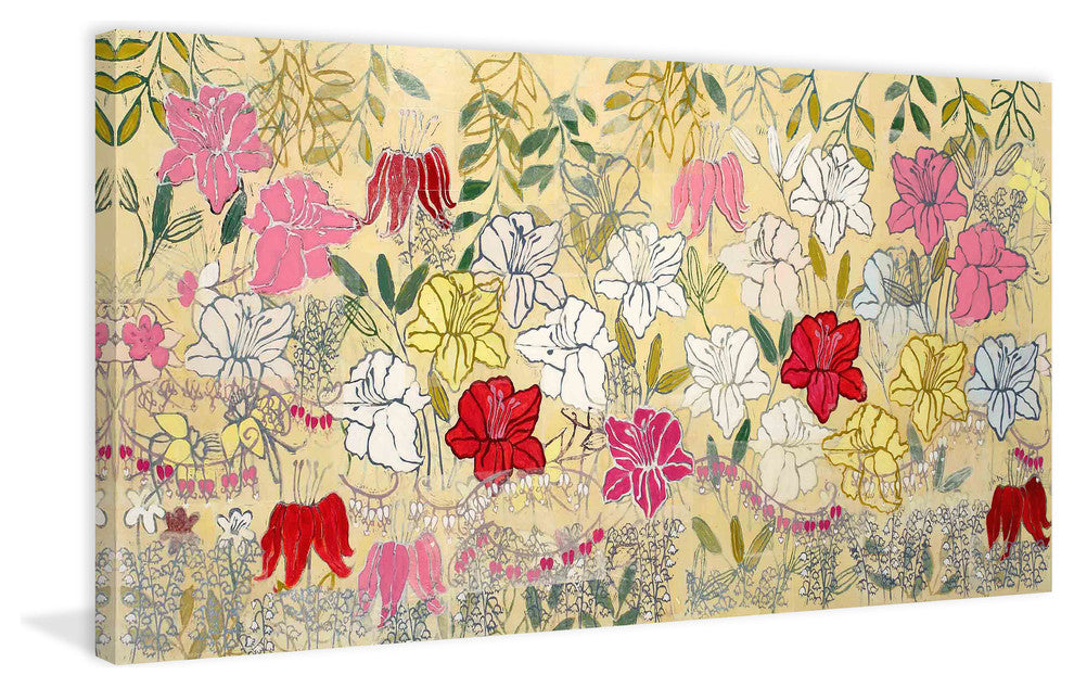"Lilies" Painting Print on Wrapped Canvas