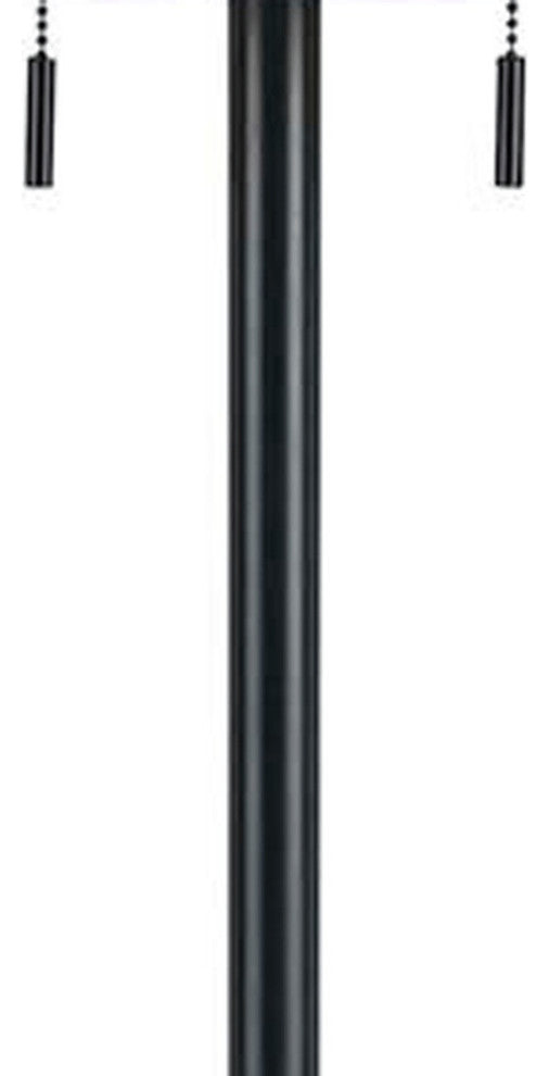 59" Bronze Two Light Traditional Shaped Floor Lamp With Brown Rectangular Shade
