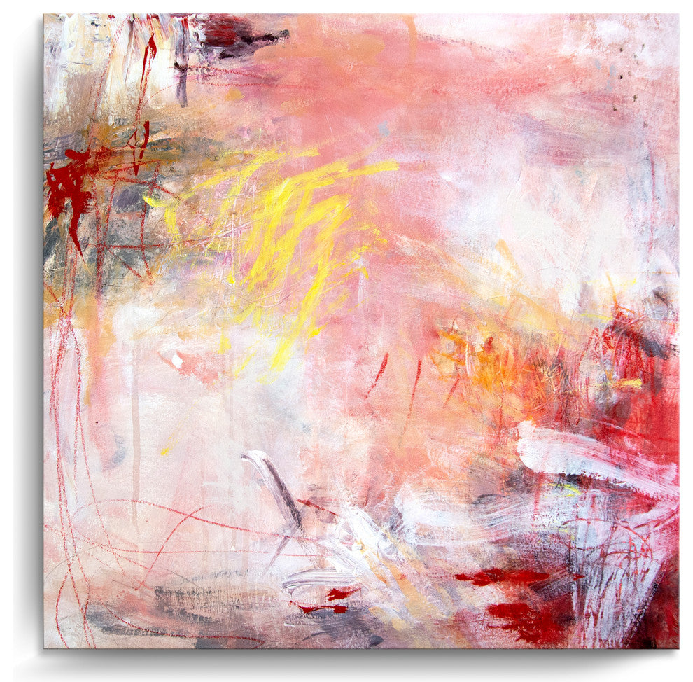 Ready2HangArt 'Rose Water I' Abstract Canvas Wall Art