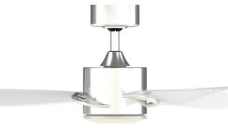 SculptAire 52" Ceiling Fan - Chrome with LED Light Kit