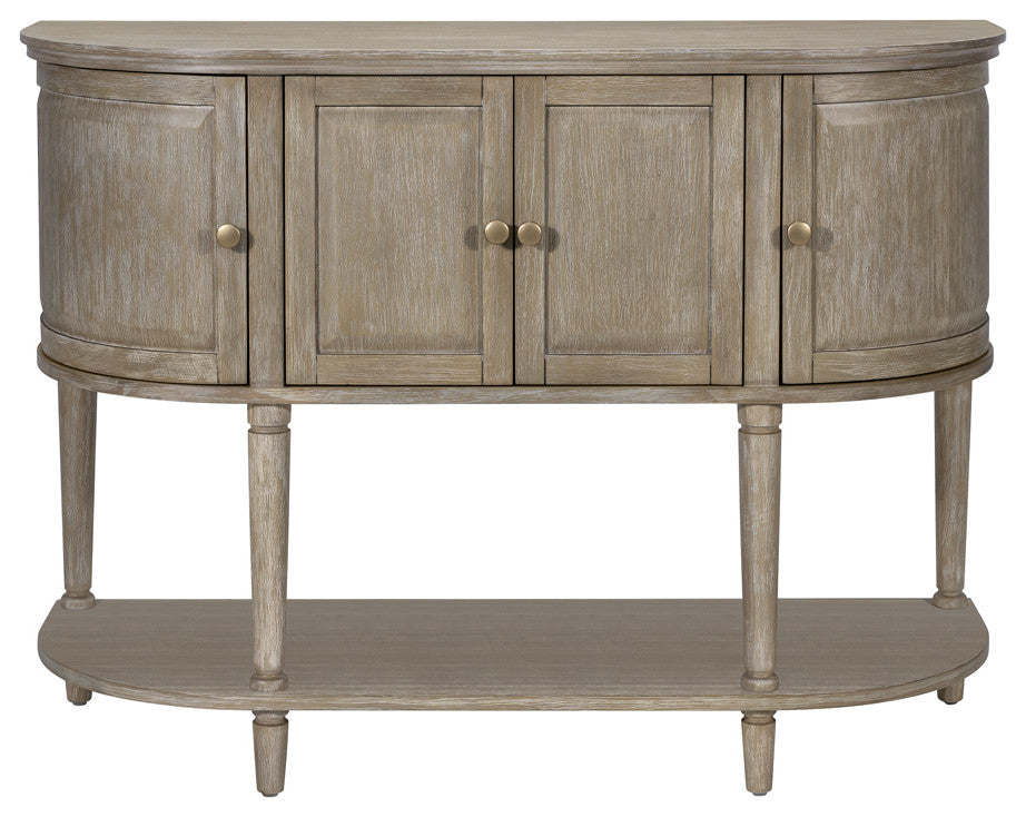 Martha Stewart Ayanna Accent Cabinet With Lower Shelf, Reclaimed Wheat
