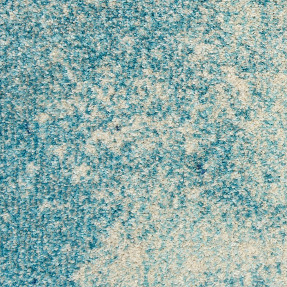 Nourison Passion 9' x 12' Navy Light Blue Modern Indoor Area Rug