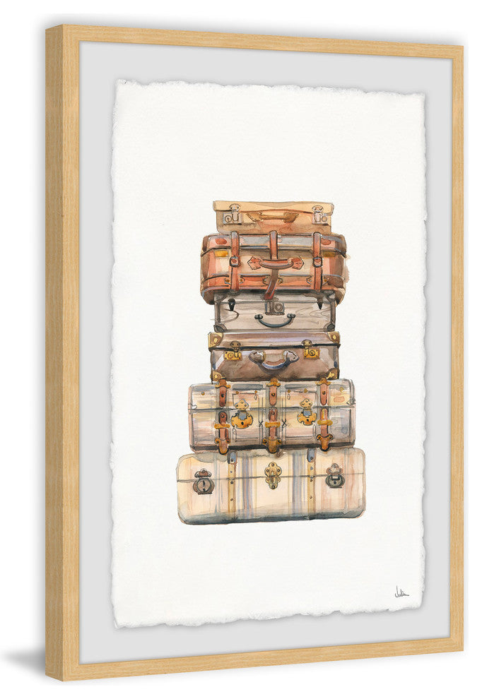 "Reaching Destination" Framed Painting Print, 24"x36"