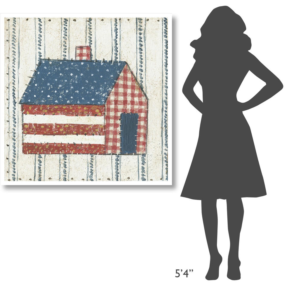 "Americana Quilt III" Digital Paper Print by David Carter Brown, 42"x42"