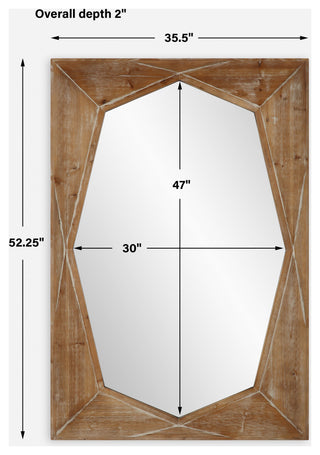 Uttermost Marquise Natural Wood Mirror