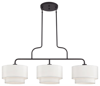 Manorwood 3 Light Bronze Extra Large Linear Chandelier