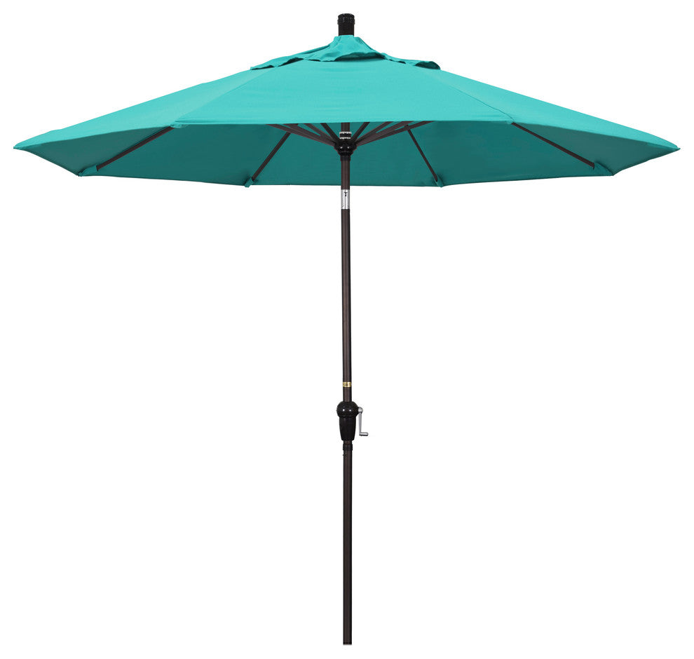 9' Aluminum Umbrella Auto Tilt Bronze, Aruba