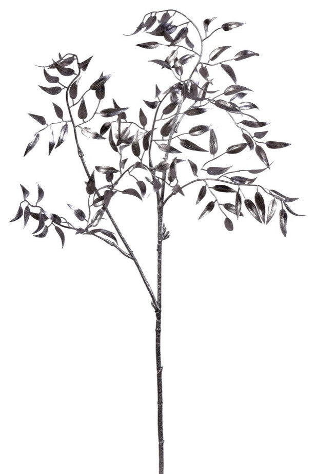 Vickerman Rn198507 29" Silver Bamboo Leaf Artificial Christmas Spray