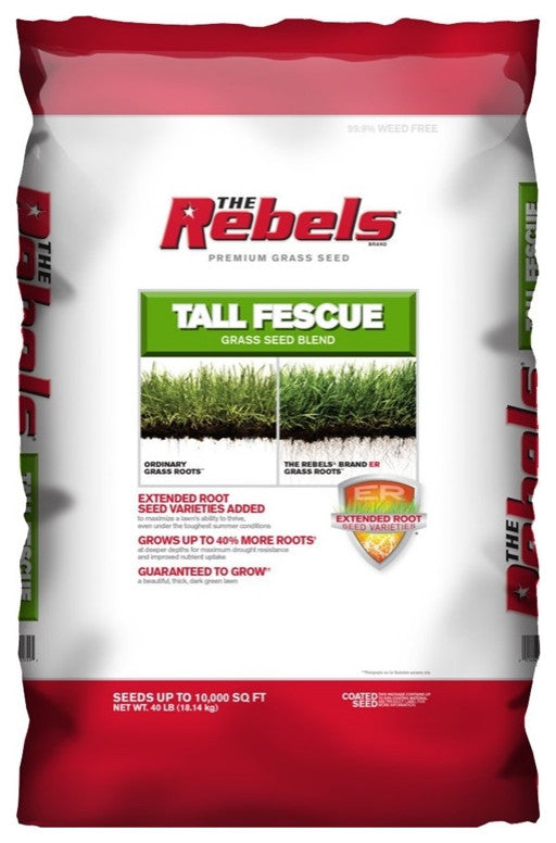 Pennington 100526884 Rebel Tall Fescue Grass Seed, 40 lb