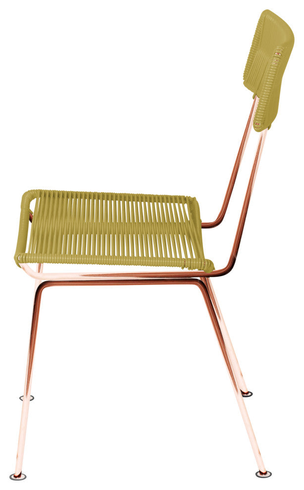 Hapi Indoor/Outdoor Handmade Dining Chair, Caramel on Copper
