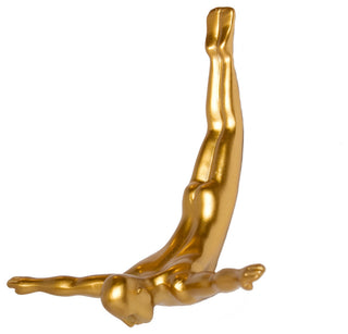 7" Gold Diver Resin Wall Decor