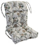 20"X42" Polyester Outdoor Tufted Chair Cushion, Botanical Postcards