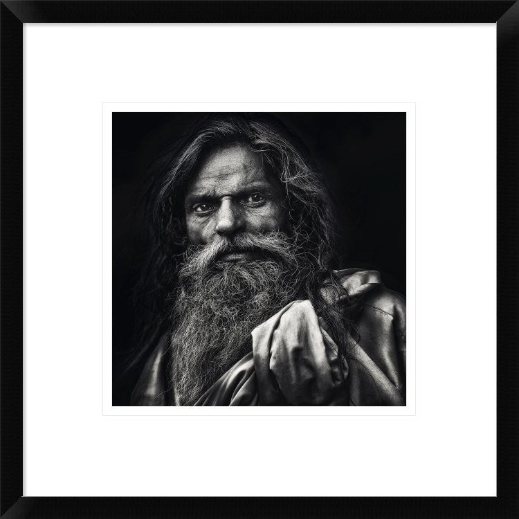 "The Man From Agra" Framed Digital Print by Piet Flour, 18"x18"