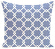 Link Lock Geometric Print Outdoor Pillow, Cornflower, 20"x20"