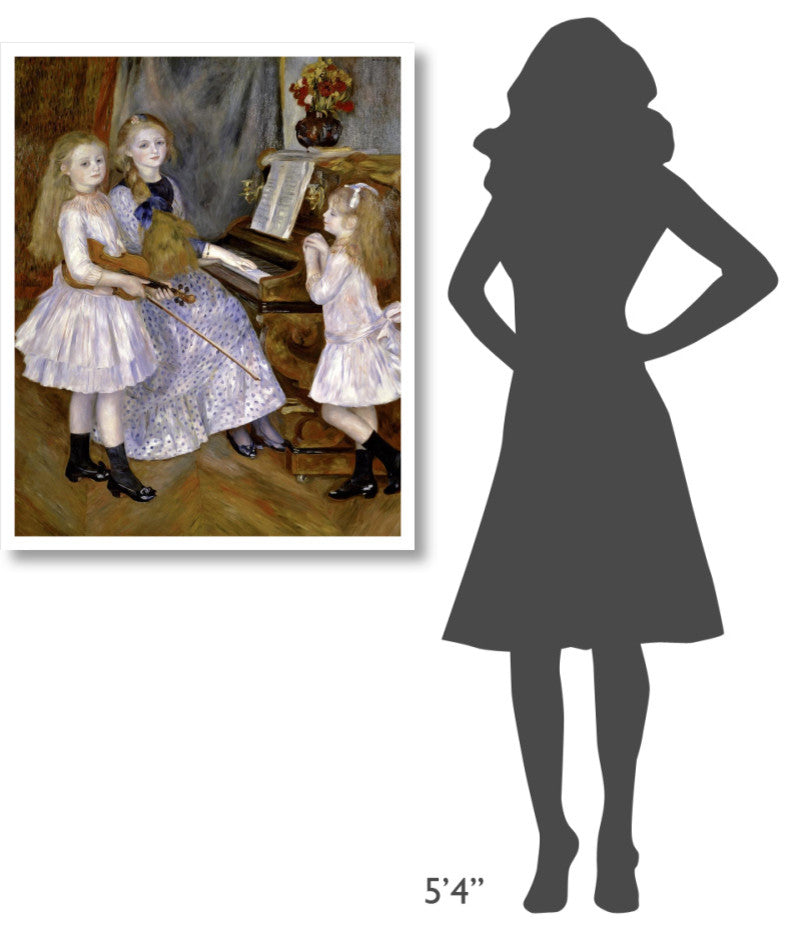 "Portrait of the Daughters of Catulle Mendes" Paper Art, 31"x38"