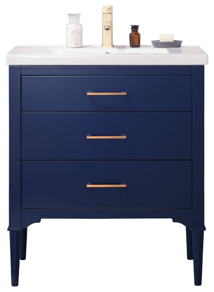 Mason 30" Single Sink Vanity, Blue