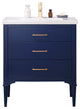 Mason 30" Single Sink Vanity, Blue