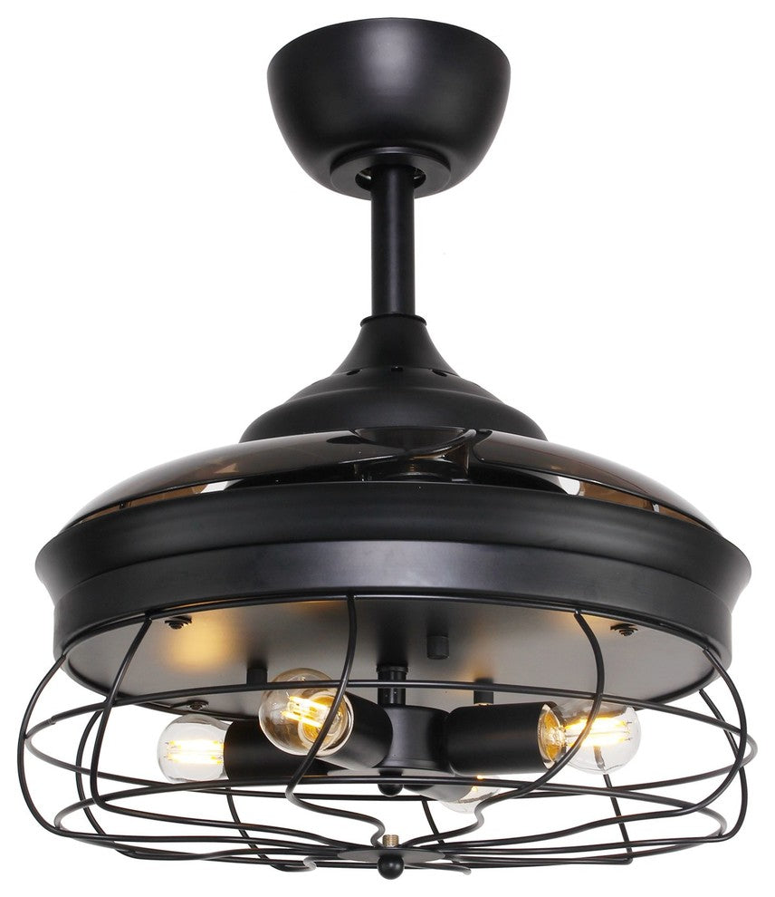 36-Inch Industrial Ceiling Fan With Foldable Blades