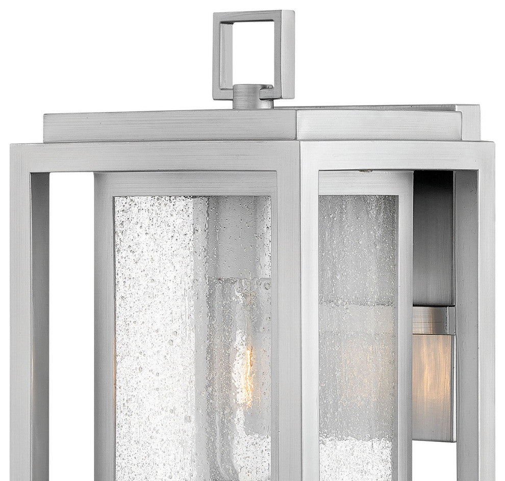 Hinkley 12" Republic Small Outdoor Wall Mount Lantern, Satin Nickel