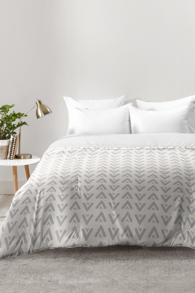 Allyson Johnson Grey Arrows Comforter, King