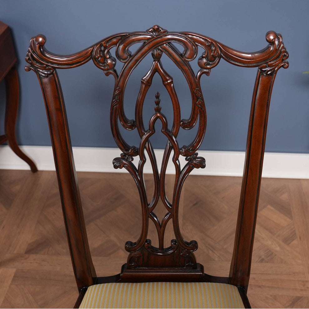 NDRSC061 Flame Back Chippendale SIDE Chair