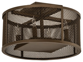 15 Wide Cilindro Rame Flushmount