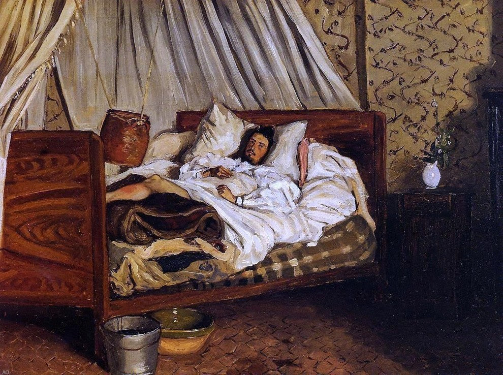Jean Frederic Bazille The Improvised Field Hospital Wrapped Canvas